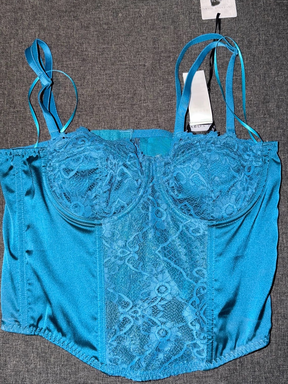 Sincerly Jules  Lace Bustier Top